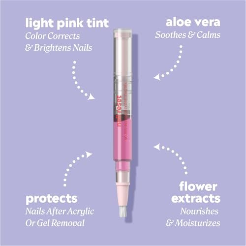 Onyx Professional Nail Repair Pen - Light Pink Tint - Restore Damaged Nails from Gel & Acrylics, 0.13 fl oz Avelisse