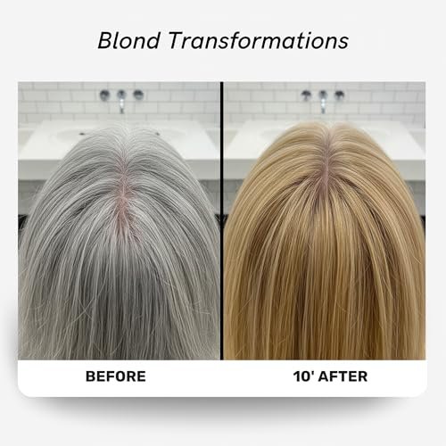 Polar Haircare Blonde Coloring Shampoo for Gray Hair – Semi-Permanent Red Color, Vegan & Ammonia-Free (6.76 Fl Oz) Avelisse