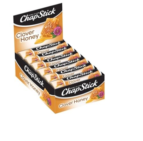ChapStick Lip Moisturizer Clover Honey 12-Pack Limited Edition Bulk Lip Balm - Sweet & Aromatic, 0.15 oz Each Avelisse