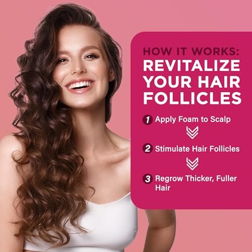 5% Minoxidil Foam for Women Hair Growth | Extra Strength Hair Regrowth Treatment – Revitalize Hair Follicles & Regrow Thicker, Fuller Hair – Hair Loss Solution (2-Pack) Avelisse