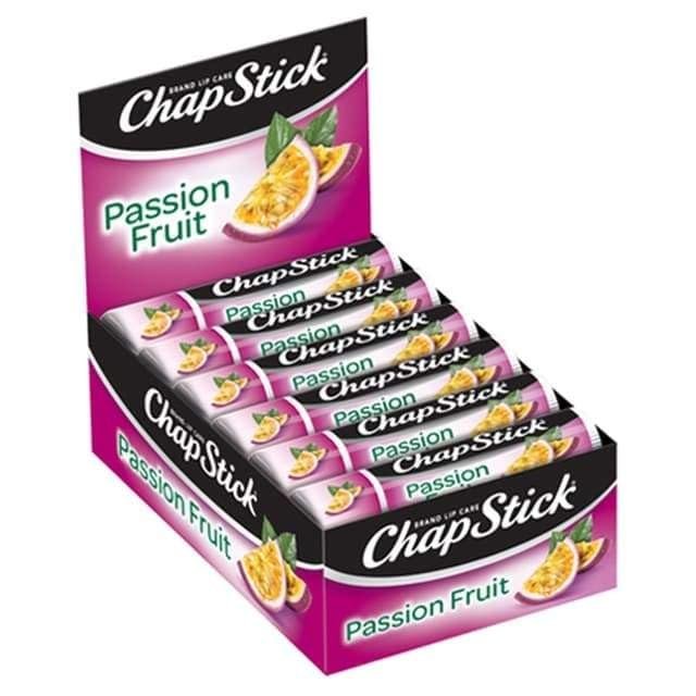 ChapStick Lip Moisturizer, Passionfruit, 12-Pack Limited Edition Bulk Lip Balm, Sweet & Aromatic, 0.15 Oz Each Avelisse
