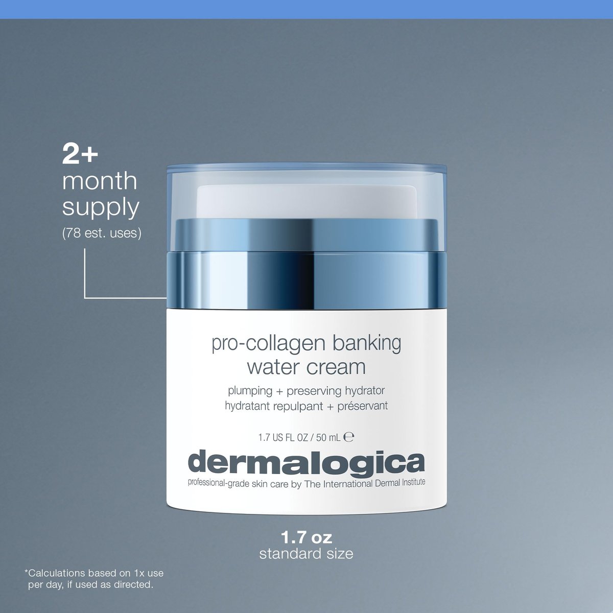 Dermalogica Pro Collagen Banking Water Cream - Collagen Moisturizer for Face, Preserves Collagen and Elastin, Supports Skin Barrier, 1.7 fl oz Avelisse