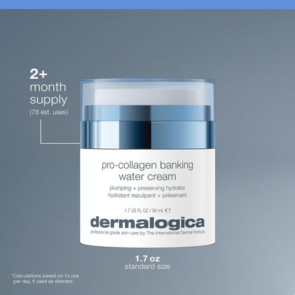 Dermalogica Pro Collagen Banking Water Cream - Collagen Moisturizer for Face, Preserves Collagen and Elastin, Supports Skin Barrier, 1.7 fl oz Avelisse