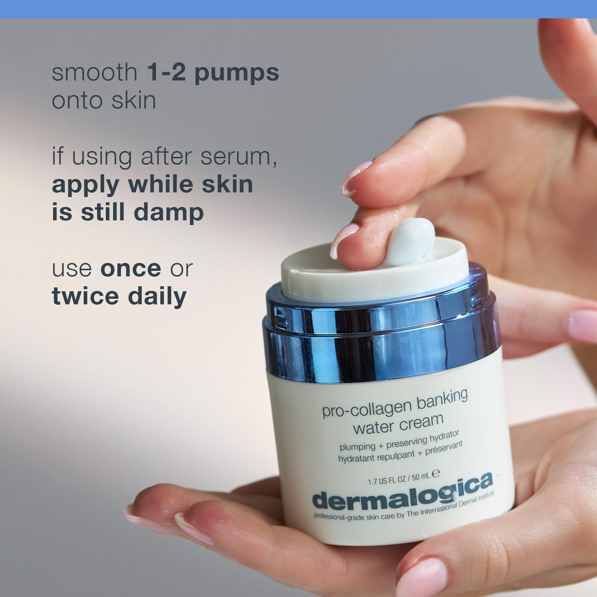 Dermalogica Pro Collagen Banking Water Cream - Collagen Moisturizer for Face, Preserves Collagen and Elastin, Supports Skin Barrier, 1.7 fl oz Avelisse