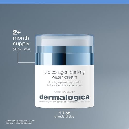 Dermalogica Pro Collagen Banking Water Cream - Collagen Moisturizer for Face, Preserves Collagen and Elastin, Supports Skin Barrier, 1.7 fl oz Avelisse
