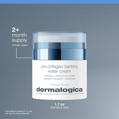 Dermalogica Pro Collagen Banking Water Cream - Collagen Moisturizer for Face, Preserves Collagen and Elastin, Supports Skin Barrier, 1.7 fl oz Avelisse