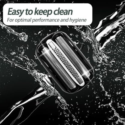 GORLENT 2 Pack Series 3 Pro Replacement Head for Branus All S3 Shavers – Close & Smooth Shave Avelisse