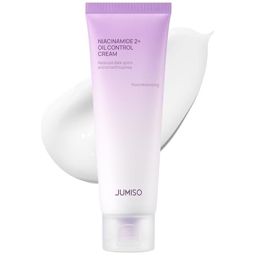 JUMISO Niacinamide 2+ Oil Control Cream - Korean Face Moisturizer for Oily & Acne Prone Skin, Pore Minimizing, Sebum Balancing with Hyaluronic Acid, Tranexamic Acid, Galactomyces, 2.7 fl.oz Avelisse