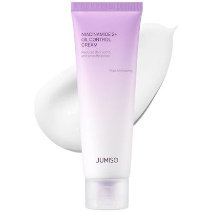 JUMISO Niacinamide 2+ Oil Control Cream - Korean Face Moisturizer for Oily & Acne Prone Skin, Pore Minimizing, Sebum Balancing with Hyaluronic Acid, Tranexamic Acid, Galactomyces, 2.7 fl.oz Avelisse
