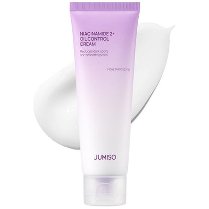 JUMISO Niacinamide 2+ Oil Control Cream - Korean Face Moisturizer for Oily & Acne Prone Skin, Pore Minimizing, Sebum Balancing with Hyaluronic Acid, Tranexamic Acid, Galactomyces, 2.7 fl.oz Avelisse