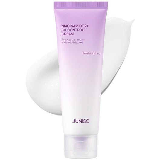 JUMISO Niacinamide 2+ Oil Control Cream - Korean Face Moisturizer for Oily & Acne Prone Skin, Pore Minimizing, Sebum Balancing with Hyaluronic Acid, Tranexamic Acid, Galactomyces, 2.7 fl.oz Avelisse
