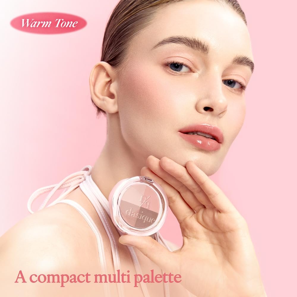 dasique Multi Quad Eyeshadow #03 Soft Tutu – 4-Color Pink Nude Palette - görsel 3