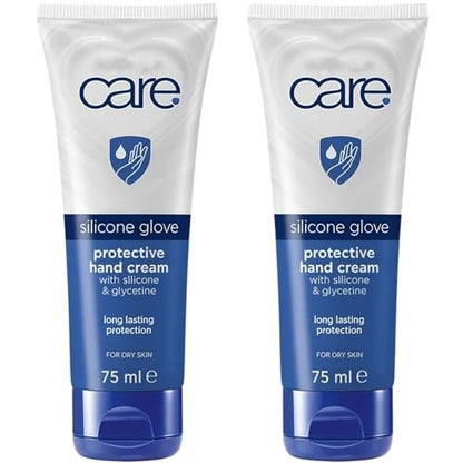 Care Protective Hand Cream with Silicone Glove Effect – Dry Skin Moisturizer Enriched with Glycerine, Almond Oil and Vitamin E, 2.5 fl oz 2 Pack Avelisse