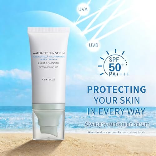 Korean Centella Sunscreen SPF 50+ Broad Spectrum - No White Cast Mineral Formula, Lightweight Daily Face Sunscreen for Sensitive Skin 1.69 oz - görsel 4