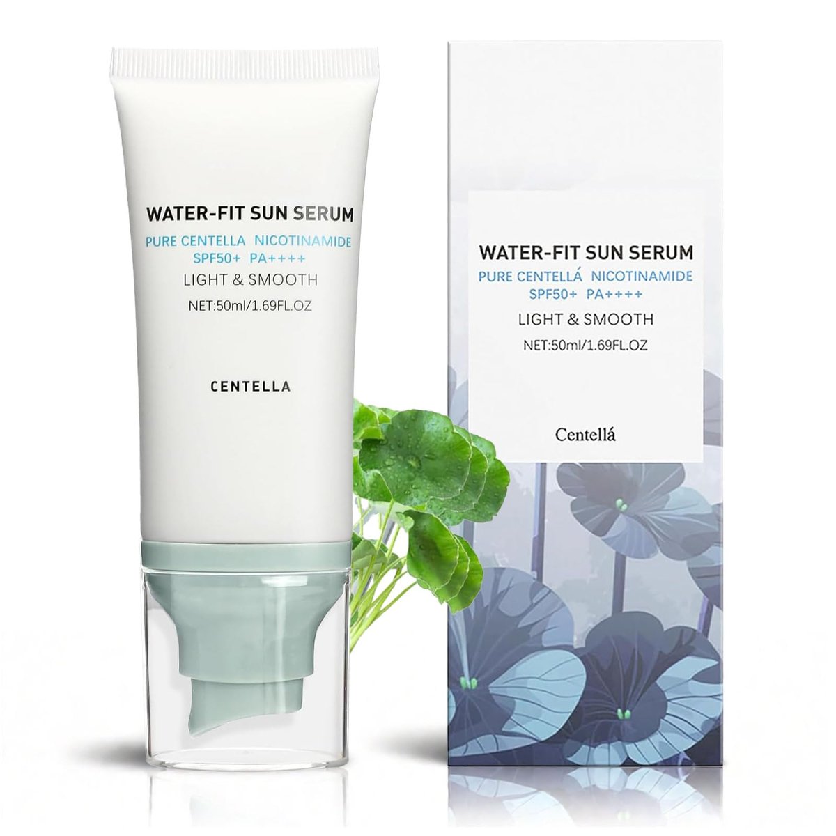 Korean Centella Sunscreen SPF 50+ Broad Spectrum - No White Cast Mineral Formula, Lightweight Daily Face Sunscreen for Sensitive Skin 1.69 oz - görsel 1