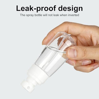 QIHANS 2 Pack Spray Bottles 2oz/60ml, Leak Proof Fine Mist Small Empty Spray Bottles, Portable Refillable Plastic Travel Bottle for Hair Spray Toners Facial Moisturizing