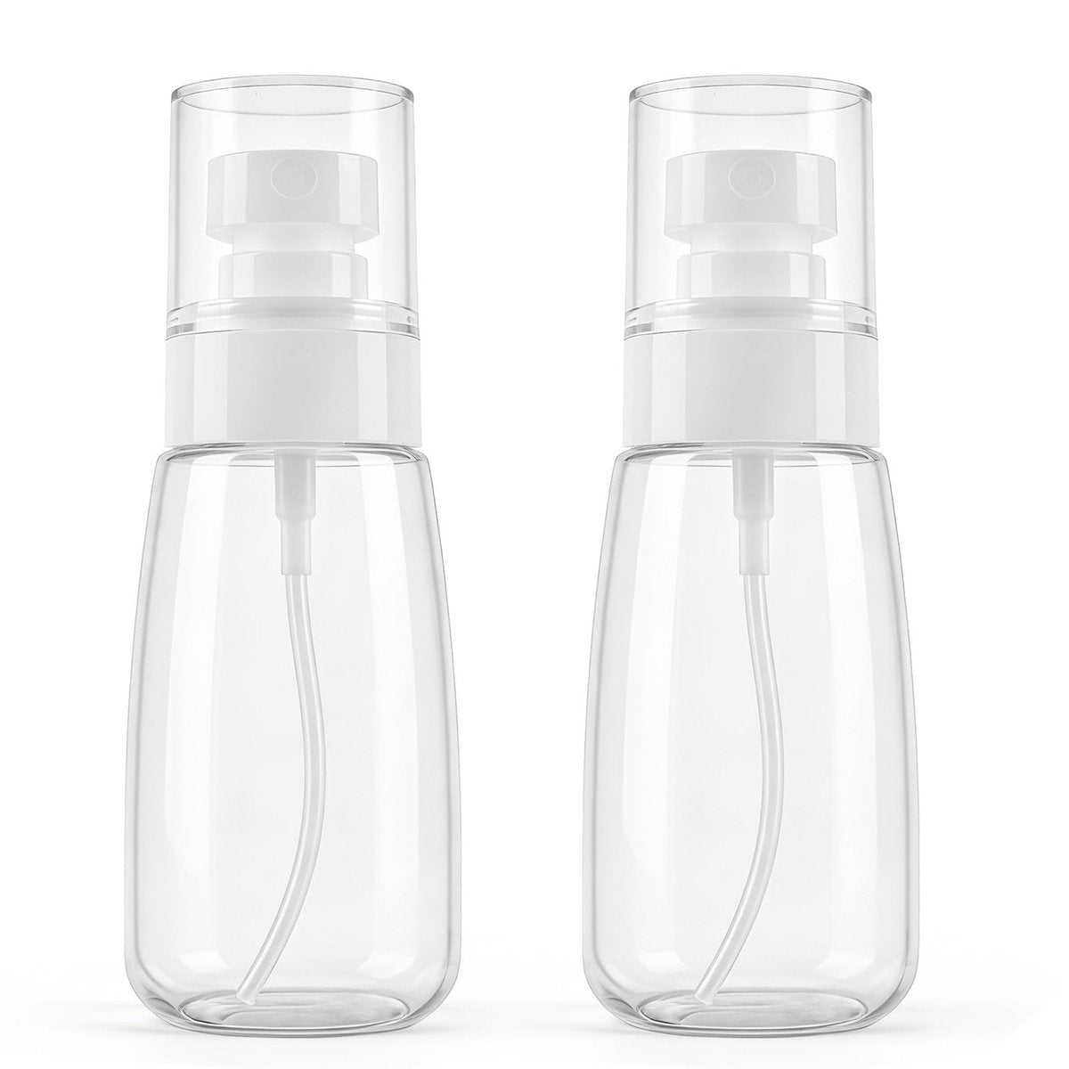 QIHANS 2 Pack Spray Bottles 2oz/60ml, Leak Proof Fine Mist Small Empty Spray Bottles, Portable Refillable Plastic Travel Bottle for Hair Spray Toners Facial Moisturizing - görsel 1