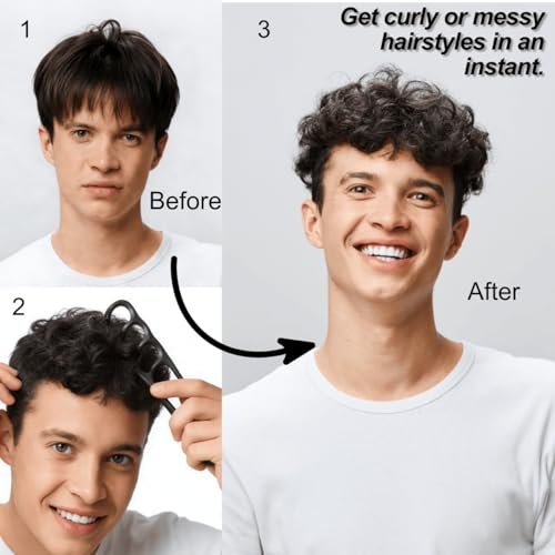 2-Pack Upgraded Texture Comb | Volumizing Root Lift Tool for Curly Hair | Wide Tooth Detangling Comb | Portable Hair Styling Tool - görsel 4