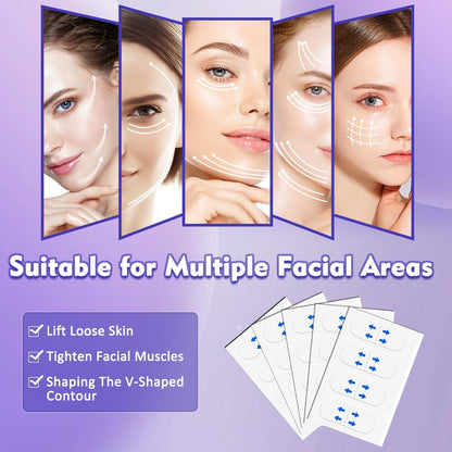 NBF 180 PCS Face Lift Tape - Invisible Instant Facelift Tapes for Lifting & Tightening Skin Avelisse