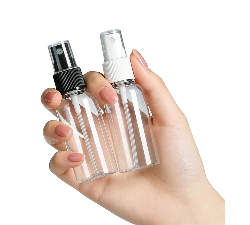 Lekroos 1 Oz Travel Spray Bottles 2 Pack - Thickened Reusable Refillable Plastic Sprayers for Travel, Hair, Cleaning - görsel 13