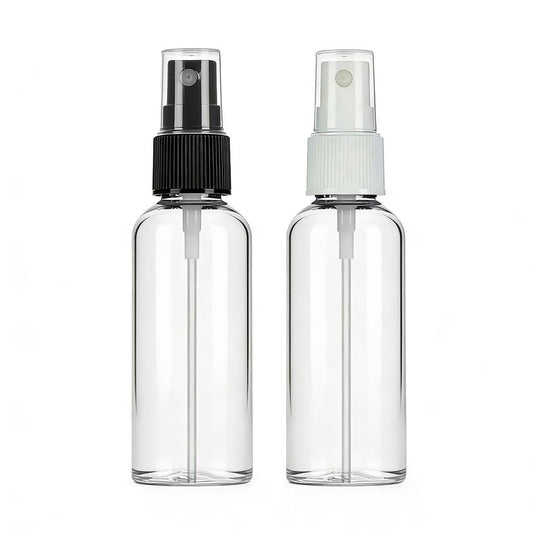 Lekroos 1 Oz Travel Spray Bottles 2 Pack - Thickened Reusable Refillable Plastic Sprayers for Travel, Hair, Cleaning