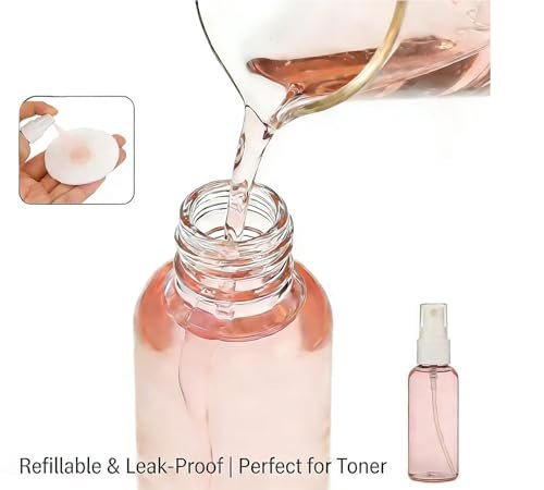 Lekroos 1 Oz Travel Spray Bottles 2 Pack - Thickened Reusable Refillable Plastic Sprayers for Travel, Hair, Cleaning - görsel 12