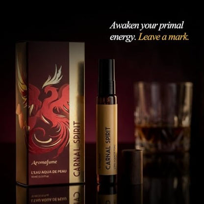 Carnal Spirit | 10ml Travel Size Eau de Parfum | Warm, Spicy, Woody Fragrance | Alcohol-Free, Long Lasting | Aromafume Avelisse