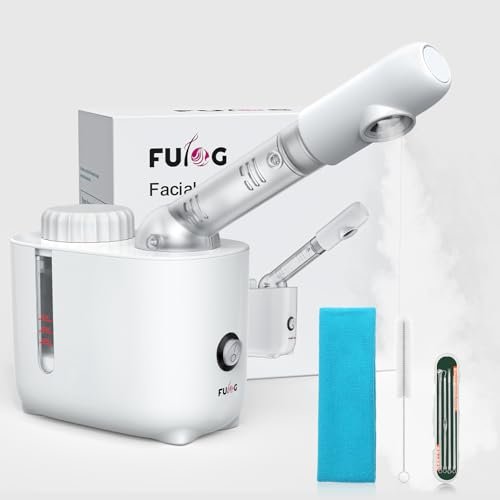 Fulog Facial Steamer Nano Ionic Face Steamer with 360° Rotating Arm – Deep Cleaning Portable Spa Machine for Home & Salon Avelisse