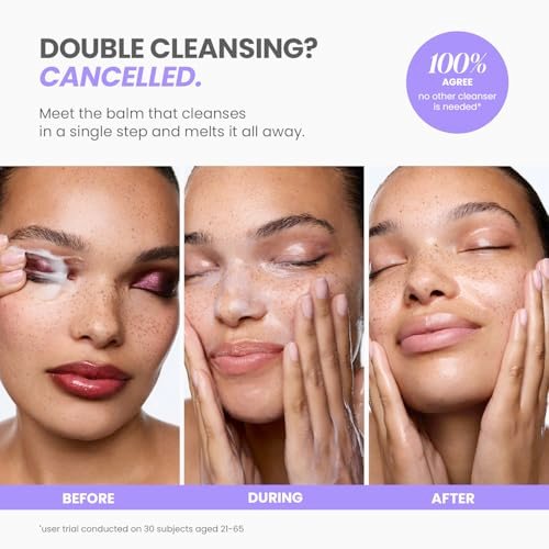 Wonderskin Melt It All Balm to Milk Makeup Remover - Gentle Hydrating Face Cleanser with Centella and Chamomile - görsel 8