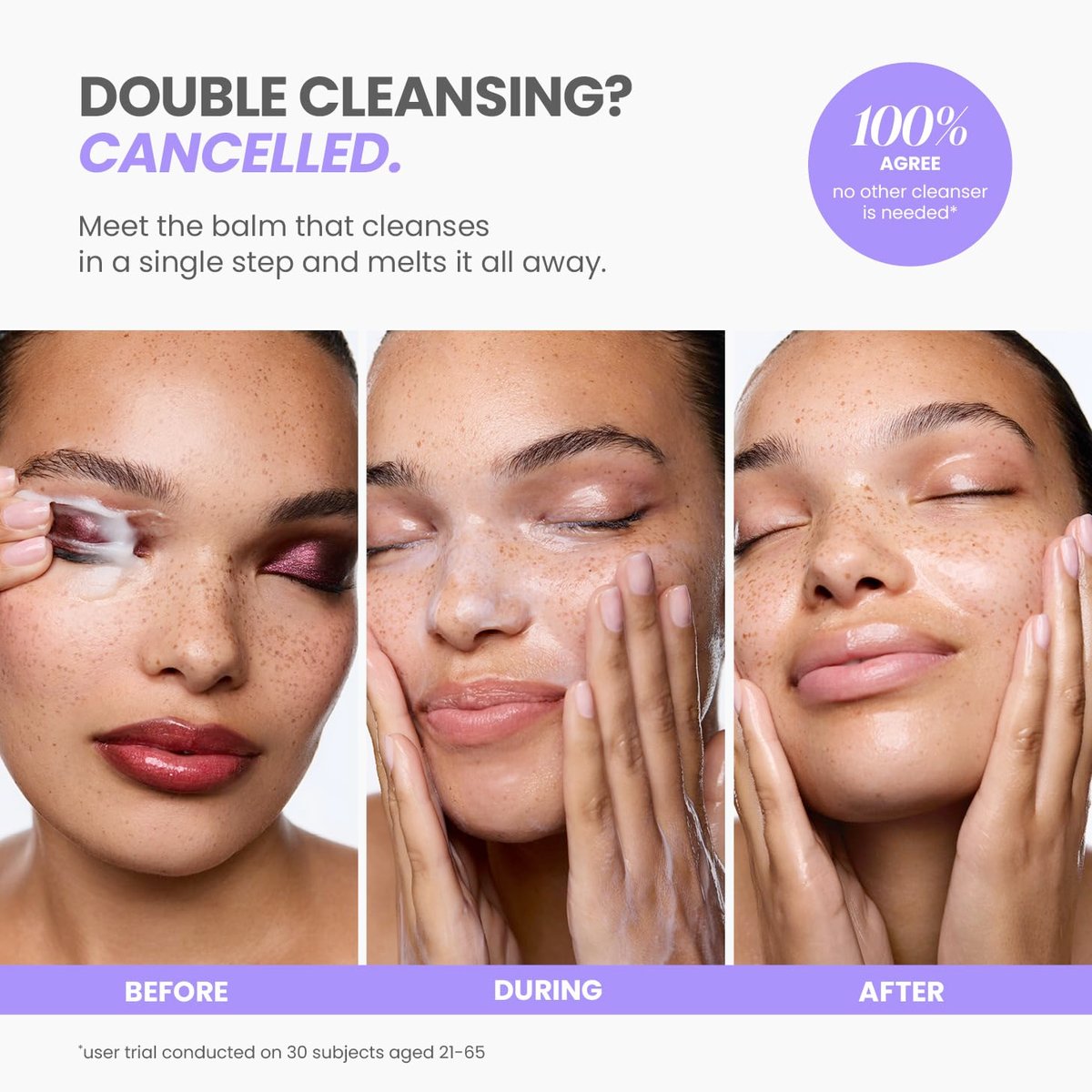 Wonderskin Melt It All Balm to Milk Makeup Remover - Gentle Hydrating Face Cleanser with Centella and Chamomile - görsel 7