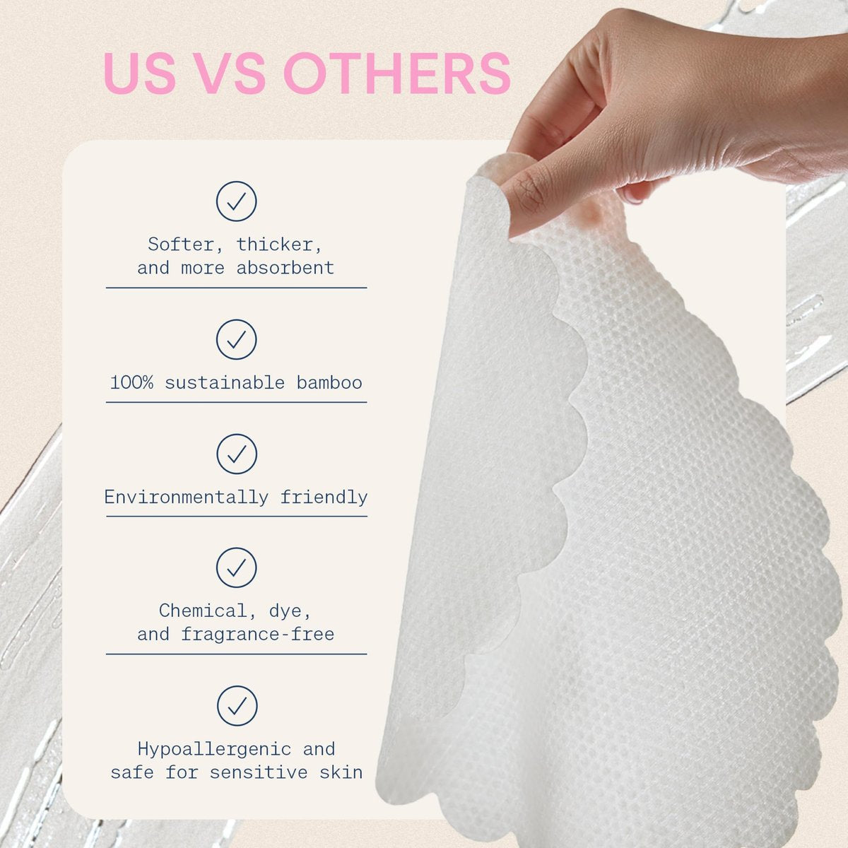 The Skinny Confidential Disposable Face Towels (50 Count) – Silky Soft Gentle Facial Towels, Thick & Highly Absorbent, Premium 100% Rayon Made from Bamboo for Sensitive Skin Avelisse