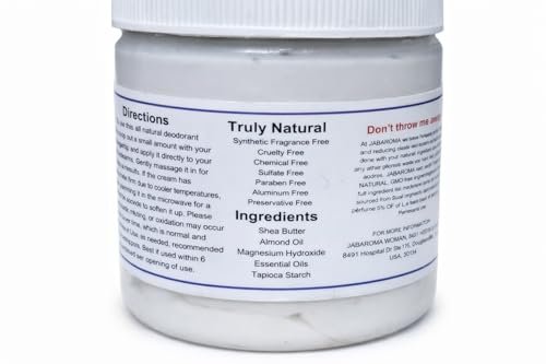 Jabaroma All Natural Deodorant Cream – Citrus Rain, 3 oz, Whipped with Shea Butter & Essential Oils - görsel 4
