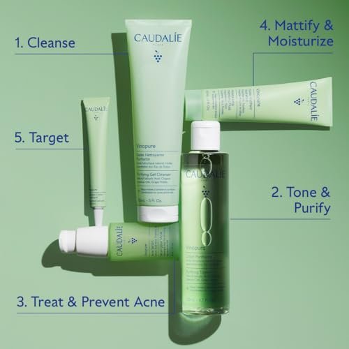 Caudalie Vinopure Oil-Control Moisturizer - 60 mL | Mattifying Face Moisturizer for Oily Skin Avelisse
