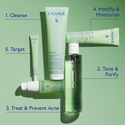 Caudalie Vinopure Oil-Control Moisturizer - 60 mL | Mattifying Face Moisturizer for Oily Skin Avelisse