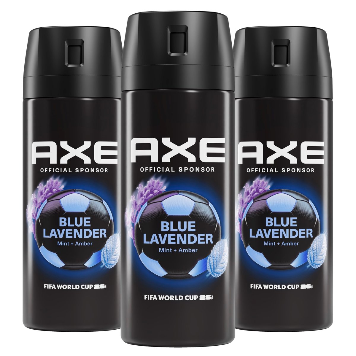 AXE Fine Fragrance Collection Body Spray – Blue Lavender, 3-Pack (2.9 oz Each), 72-Hour Freshness, Aluminum Free Avelisse