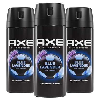 AXE Fine Fragrance Collection Body Spray – Blue Lavender, 3-Pack (2.9 oz Each), 72-Hour Freshness, Aluminum Free Avelisse