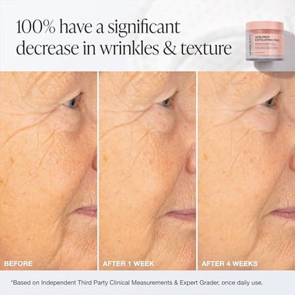 INNBEAUTY Project Skin Prep Brightening & Exfoliating Pads with Glycolic Acid, 45 Pads Avelisse