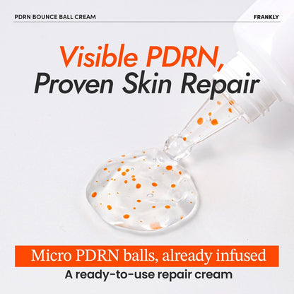 FRANKLY Salmon PDRN Bounce Ball Cream – 99% Pure Salmon DNA Moisturizer for Skin Repair & Glow | Post Microneedling Recovery & Barrier Repair | Lightweight Gel Cream | Korean Skincare | 1.69 fl oz Avelisse