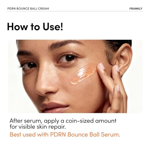 FRANKLY Salmon PDRN Bounce Ball Cream – 99% Pure Salmon DNA Moisturizer for Skin Repair & Glow | Post Microneedling Recovery & Barrier Repair | Lightweight Gel Cream | Korean Skincare | 1.69 fl oz Avelisse