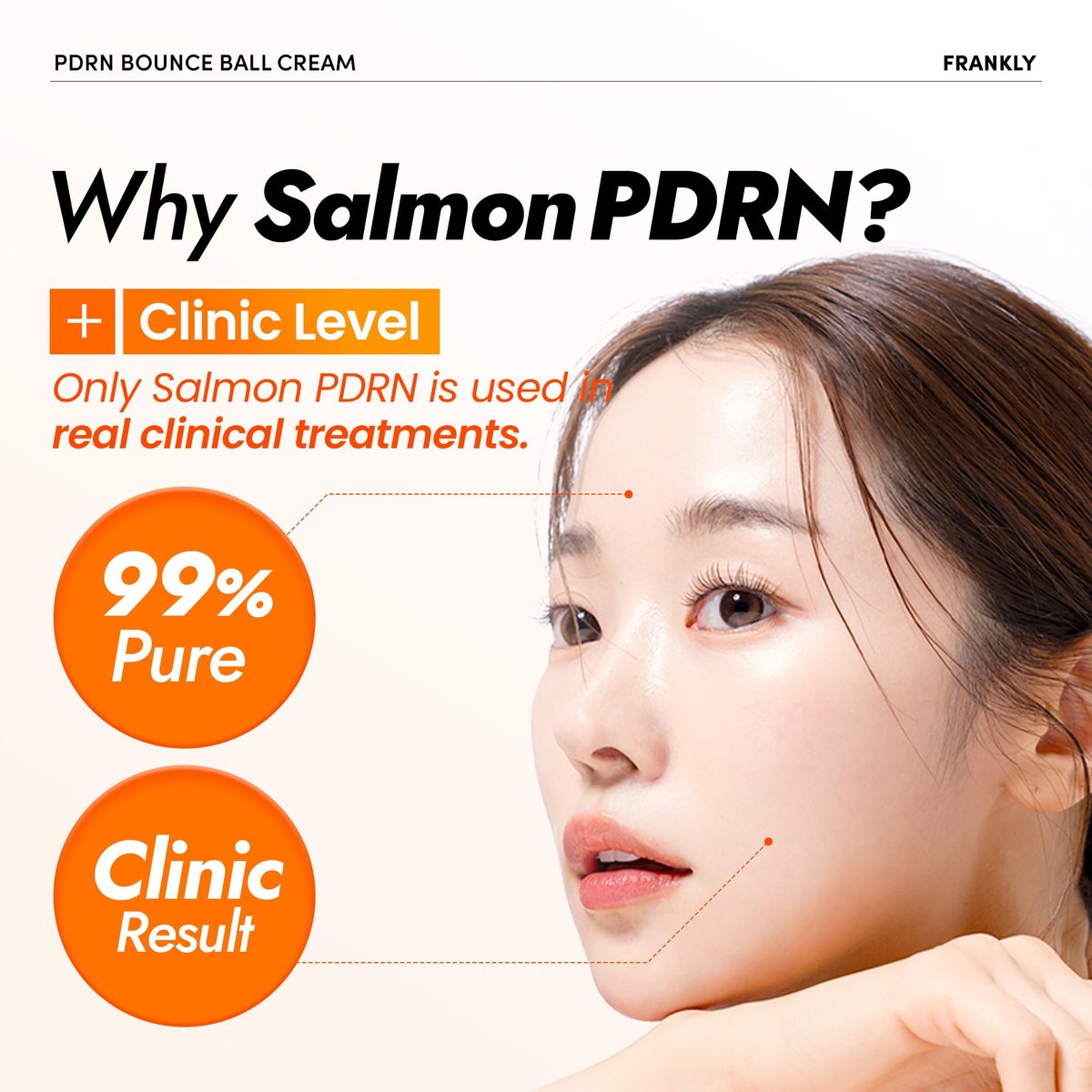 FRANKLY Salmon PDRN Bounce Ball Cream – 99% Pure Salmon DNA Moisturizer for Skin Repair & Glow | Post Microneedling Recovery & Barrier Repair | Lightweight Gel Cream | Korean Skincare | 1.69 fl oz Avelisse