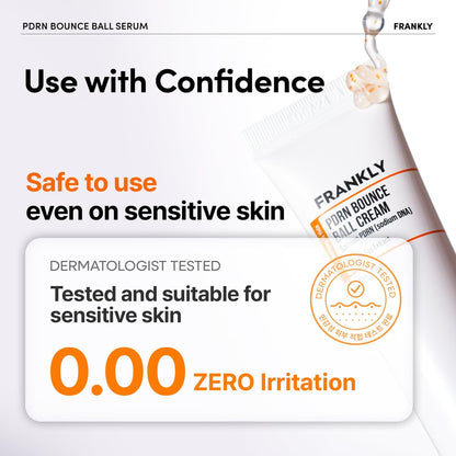 FRANKLY Salmon PDRN Bounce Ball Cream – 99% Pure Salmon DNA Moisturizer for Skin Repair & Glow | Post Microneedling Recovery & Barrier Repair | Lightweight Gel Cream | Korean Skincare | 1.69 fl oz Avelisse