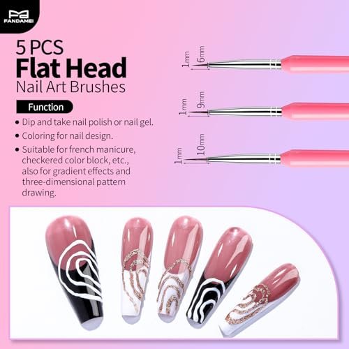 FANDAMEI 33-Piece Nail Art Tools Set - Professional Nail Brushes, Dotting Tools, and Palette for Creative Nail Design - görsel 10
