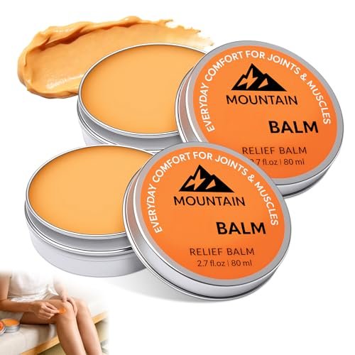 2-Pack Mountain Relief Balm – Soothing Gel Cream for Knee, Foot, Back & Joint Relief, Fast Absorbing, Non-Greasy Formula (2.7 fl oz Each) Avelisse