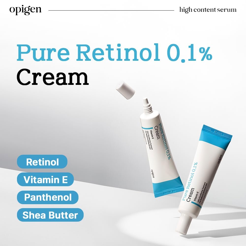 Opigen Pure Retinol 0.1% Cream with Panthenol & Vitamin E – Anti-Aging Moisturizer for Fine Lines & Skin Texture, 1.01 fl oz Korean Skin Care - görsel 3