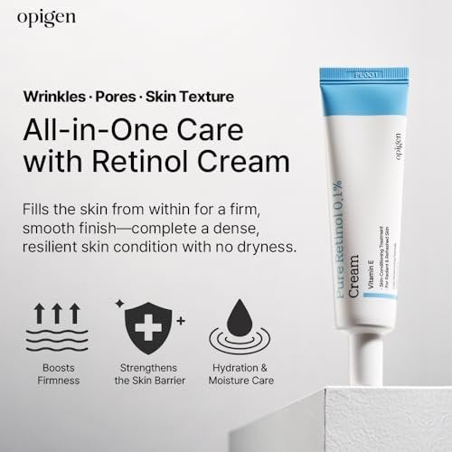 Opigen Pure Retinol 0.1% Cream with Panthenol & Vitamin E – Anti-Aging Moisturizer for Fine Lines & Skin Texture, 1.01 fl oz Korean Skin Care - görsel 8