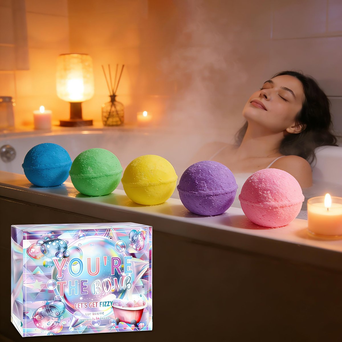 12-Pack Bath Bombs with Surprise Inside – Organic Essential Oils, Mini Cosplay Pretend Playset, Fun Bubble Bath for Kids, Easter Birthday Christmas Gifts Avelisse