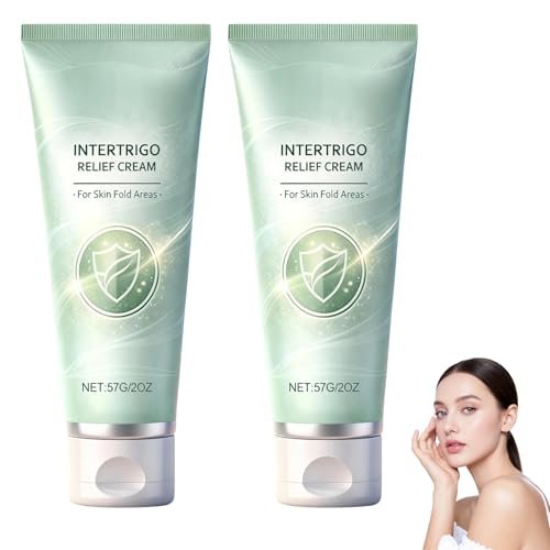 XiuFa Intertrigo Cream for Skin Fold Care – Chafing Support Cream, Fast-Drying Non-Greasy Formula, 2-Pack (1 Fl Oz Each) Avelisse