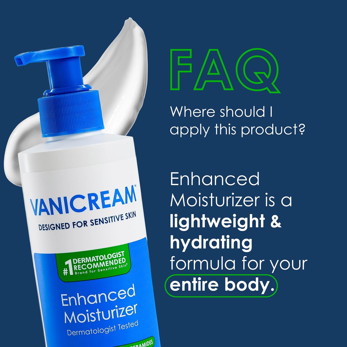 Vanicream Enhanced Moisturizer - 12 Fl Oz Daily Body Lotion for Dry, Sensitive Skin with Hyaluronic Acid, Glycerin & Ceramides Avelisse