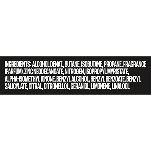 AXE Black Body Spray 4-Pack - 48 Hour Freshness, Aluminum Free, 2.9 oz Each Avelisse