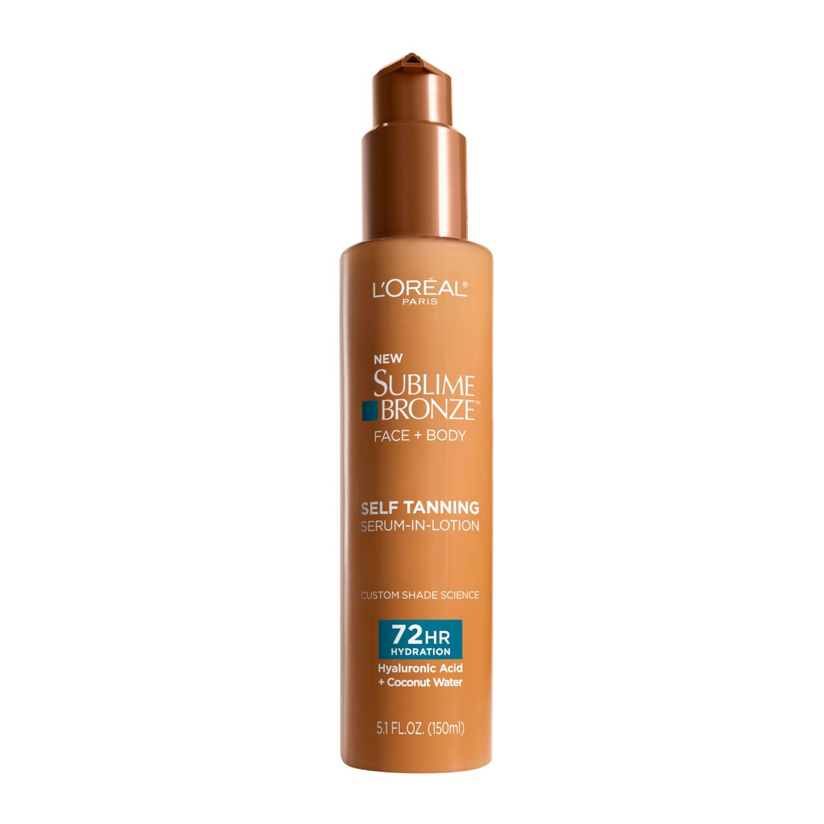 L'Oreal Paris Sublime Bronze Hydrating Self Tanning Serum-In-Lotion, Natural-Looking Color & 72 HR Hydration, 5 Fl Oz Avelisse